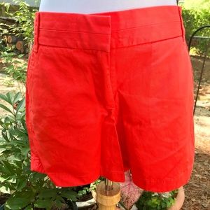 J Crew Red Stretch 5" Chino Shorts NWT